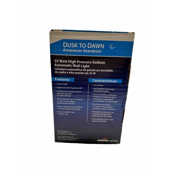 Cooper Lighting All-Pro Dusk to Dawn  LED  Wall Pack Light Fixture Hardwired New - Picture 4 of 5